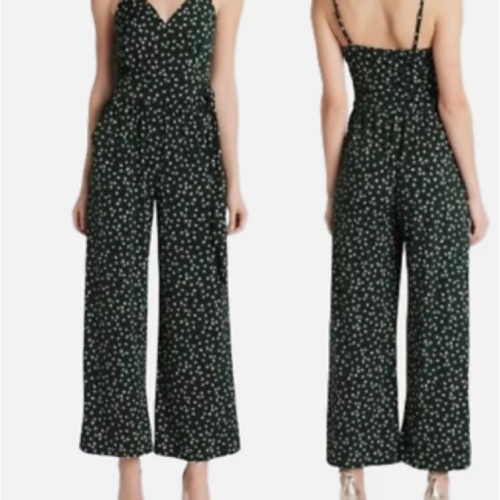 Women's Green Floral Jumpsuit
